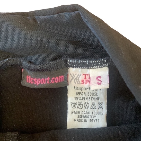 Skirted Compression Leggings Black Ruched (UK) Size Small - Picture 8 of 9